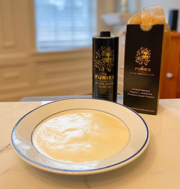 Avgolemeno Soup - Chicken soup with lemon and egg