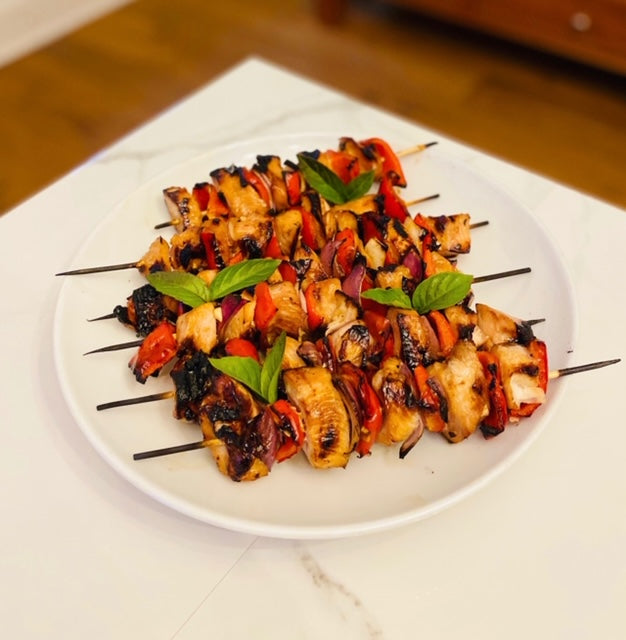 Honey Garlic Chicken Kebabs